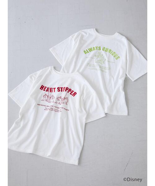 Green Parks(グリーンパークス)の「Alice/フロントロゴT*(Tシャツ/カットソー・レディース・レッド/グリーン・FREE)」の8枚目の写真