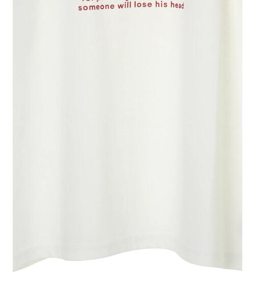 Green Parks(グリーンパークス)の「Alice/フロントロゴT*(Tシャツ/カットソー・レディース・レッド/グリーン・FREE)」の4枚目の写真