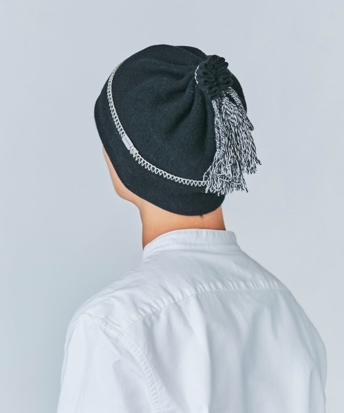 OVERRIDE（オーバーライド）の「OVERRIDE TASSEL WATCH BOILED WOOL（ニットキャップ/ビーニー・メンズ・ブラック/ベージュ/レッド/ブルー・58cm）」の20枚目の写真