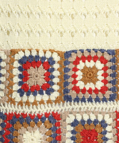 niko and...（ニコアンド）の「前後2WAYクロシェ編みカラーベスト（ベスト・レディース・ブラック/オフホワイト/グリーン・FREE）」の22枚目の写真