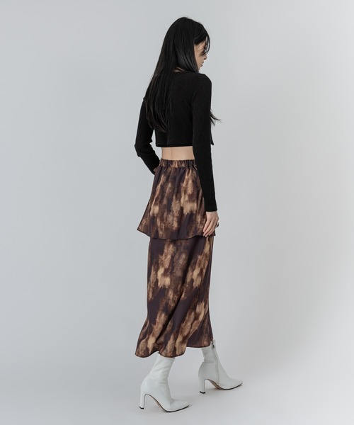 FOLLOWIN(フォロウィン)の「レースアップスリムニットカーディガン(カーディガン/ボレロ・レディース・ブラック/アイボリー・FREE)」の8枚目の写真