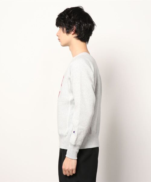 Champion（チャンピオン）の「CHAMPION/チャンピオン リバースウィーブ 古着風 カレッジプリント クルースウェット C3-U026（スウェット・メンズ・ブラック/ネイビー/グレー/イエロー・M/L/XL/XXL）」の19枚目の写真
