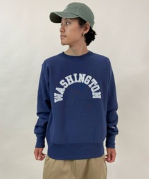 Champion（チャンピオン）の「CHAMPION/チャンピオン リバースウィーブ 古着風 カレッジプリント クルースウェット C3-U026（スウェット・メンズ）」