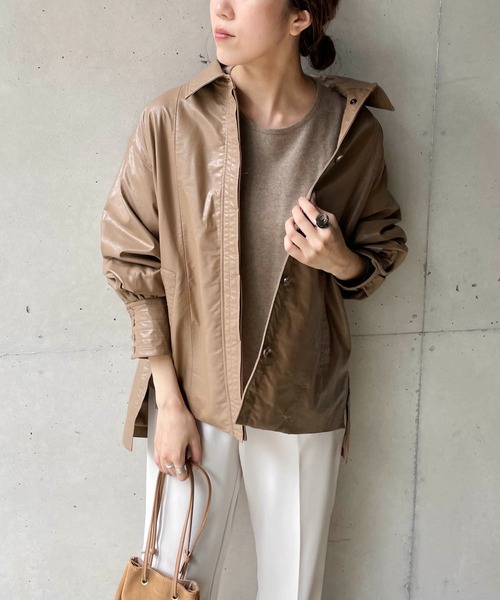 カプリシュレマージュ エコレザージャケット カプリシュレマージュ