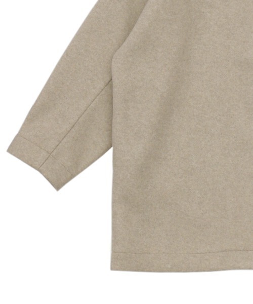 select MOCA（セレクトモカ）の「ノーカラーカットメルトンミドルコート（ノーカラーコート・レディース・ブラック/ベージュ/グレー・FREE）」の20枚目の写真