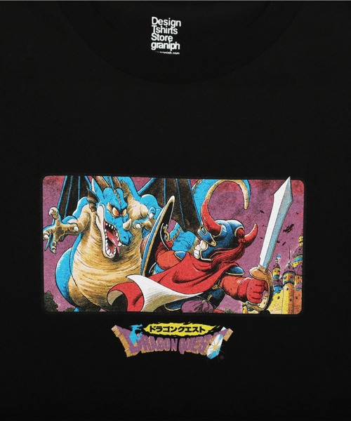 Design Tshirts Store graniph(デザイン ティーシャツ ストア グラニフ)の「ドラゴンクエスト パッケージイラスト(ドラゴンクエスト)|コラボTシャツ(Tシャツ/カットソー・メンズ・ブラック・X-LARGE/MEDIUM/SMALL/LARGE/X-SMALL)」の4枚目の写真