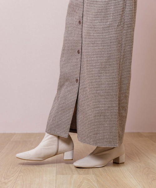 flower(フラワー)の「フェミニンチェックスカート(スカート・レディース・ブラウン/グレー・FREE)」の8枚目の写真