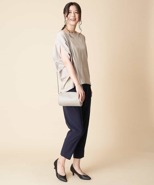 OFUON le MK（オフオンルエムケー）の「カウレザーシリンダーショルダー（ショルダーバッグ・レディース・グレー/ライトブルー・38）」の19枚目の写真