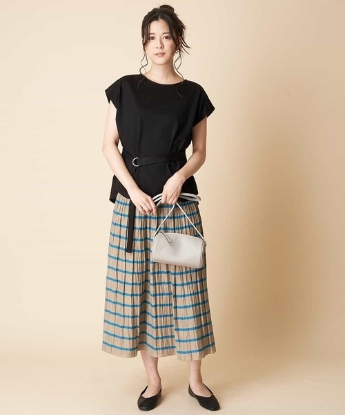 OFUON le MK（オフオンルエムケー）の「カウレザーシリンダーショルダー（ショルダーバッグ・レディース・グレー/ライトブルー・38）」の18枚目の写真