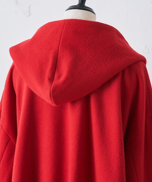 BEARDSLEY（ビアズリー）の「フードPコート（テーラードジャケット・レディース・レッド/ネイビー・1/0）」の11枚目の写真