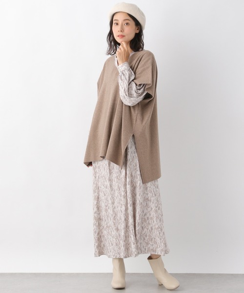 LEPSIM（レプシィム）の「１２Ｇポンチョベスト　957801（ベスト・レディース・ブラック/グレー/ブラウン・FREE）」の6枚目の写真