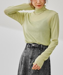 prose verse | 《WEB限定》シアーネットメロータートルプルオーバー(Tシャツ/カットソー)