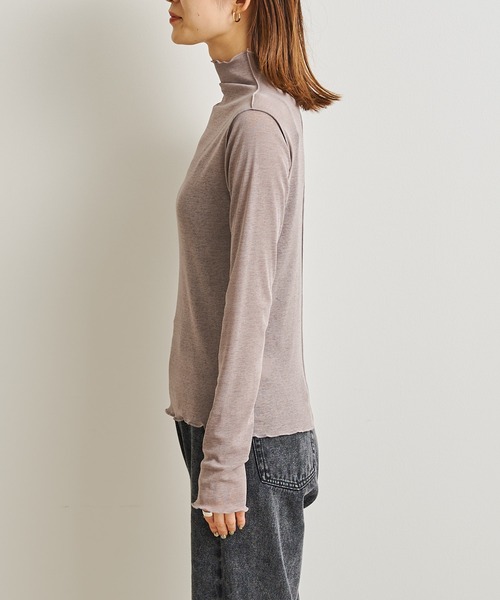 prose verse（プロズヴェール）の「《WEB限定》シアーネットメロータートルプルオーバー（Tシャツ/カットソー・レディース・ブルー/パープル/オフホワイト/ブラック/グリーン/ブルー系その他・MEDIUM）」の8枚目の写真