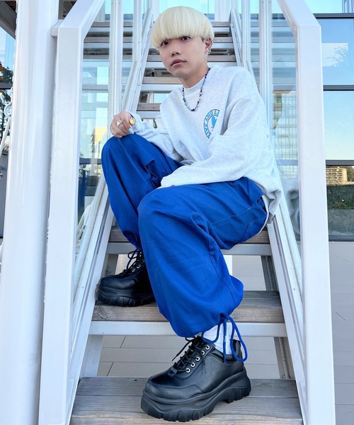 SPINNS（スピンズ）の「フェイクレザー ハイソールダッドスニーカー（スニーカー・メンズ・ブラック・26cm/27cm）」の18枚目の写真