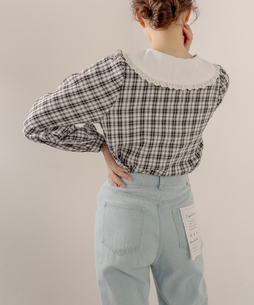 OLIVE des OLIVE(オリーブデオリーブ)の「色々カラーブラウス(シャツ/ブラウス・レディース・ブラック/ホワイト/オフホワイト・FREE)」の5枚目の写真