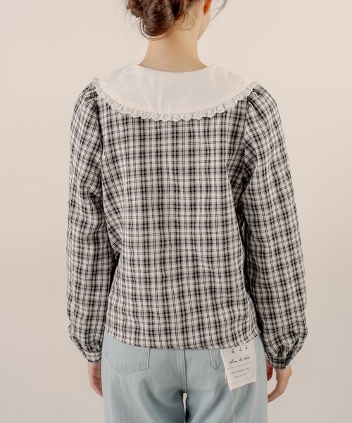 OLIVE des OLIVE(オリーブデオリーブ)の「色々カラーブラウス(シャツ/ブラウス・レディース・ブラック/ホワイト/オフホワイト・FREE)」の14枚目の写真