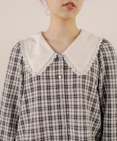 OLIVE des OLIVE(オリーブデオリーブ)の「色々カラーブラウス(シャツ/ブラウス・レディース・ブラック/ホワイト/オフホワイト・FREE)」の17枚目の写真