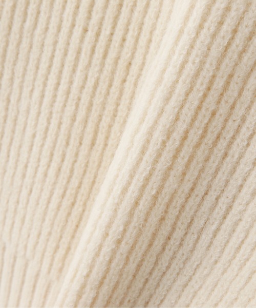 N.（N. Natural Beauty Basic）（エヌエヌナチュラルビューティーベーシック）の「◆ジップアップビックカラーニット（ニット/セーター・レディース・オフホワイト/ライトグリーン/ネイビー・MEDIUM）」の16枚目の写真