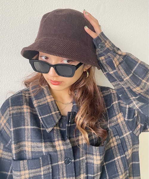 SHAGGIE（シャギー）の「コーデュロイバケットハット（ハット・レディース・ブラック/ブラウン・FREE）」の16枚目の写真