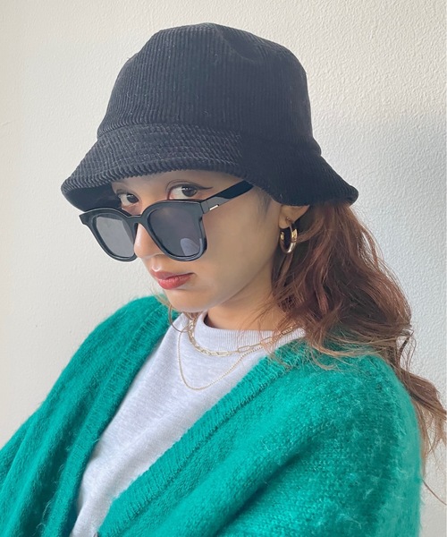 SHAGGIE（シャギー）の「コーデュロイバケットハット（ハット・レディース・ブラック/ブラウン・FREE）」の17枚目の写真