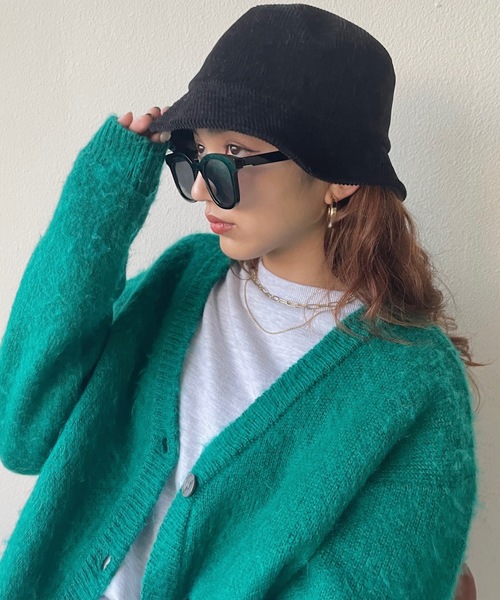 SHAGGIE（シャギー）の「コーデュロイバケットハット（ハット・レディース・ブラック/ブラウン・FREE）」の15枚目の写真