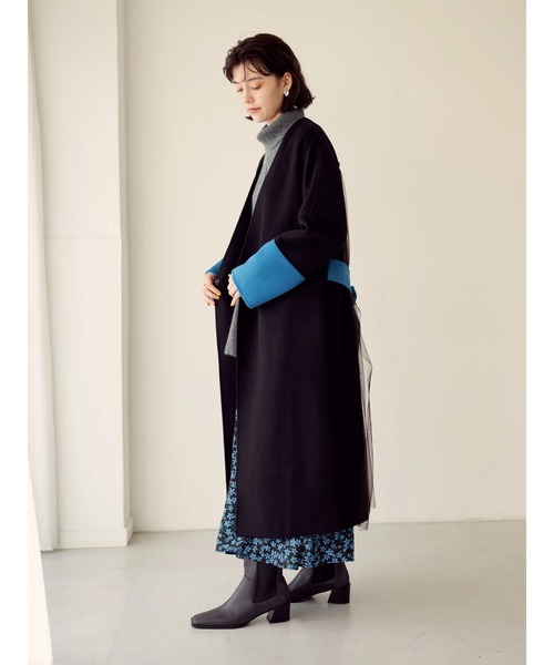 Editt by YECCA VECCA（エディットバイイェッカヴェッカ）の「ヴィンテージフラワー柄スカート＊（スカート・レディース・レッド/ブルー・FREE）」の7枚目の写真