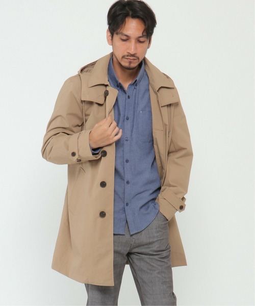 ikka(イッカ)の「CORDURA(R) フードステンコート(トレンチコート・メンズ・ブラック/ベージュ・XL/M/L/S)」の19枚目の写真