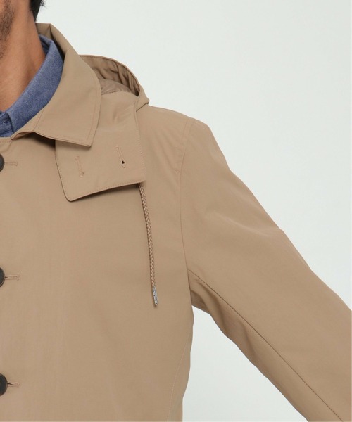 ikka(イッカ)の「CORDURA(R) フードステンコート(トレンチコート・メンズ・ブラック/ベージュ・XL/M/L/S)」の8枚目の写真