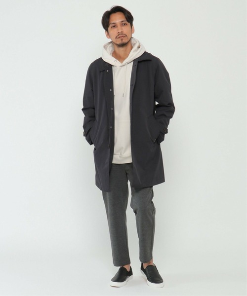 ikka(イッカ)の「CORDURA(R) フードステンコート(トレンチコート・メンズ・ブラック/ベージュ・XL/M/L/S)」の13枚目の写真