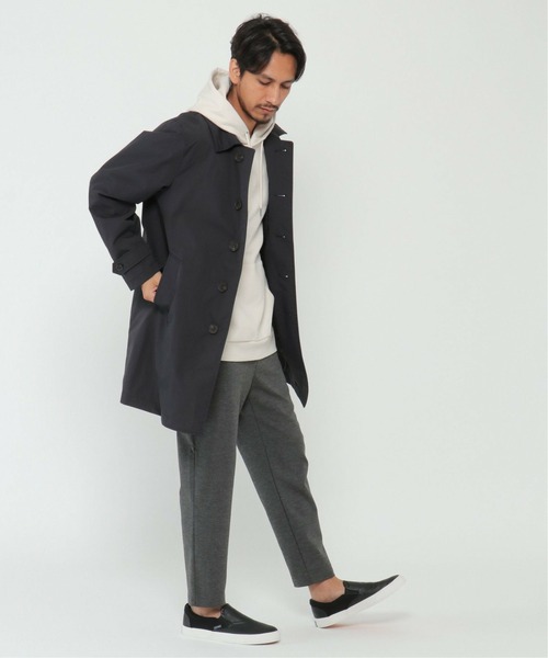 ikka(イッカ)の「CORDURA(R) フードステンコート(トレンチコート・メンズ・ブラック/ベージュ・XL/M/L/S)」の7枚目の写真