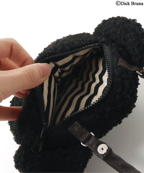 BREEZE(ブリーズ)の「WEB限定 BLACK BEARボアポシェット(ショルダーバッグ・キッズ・ブラック・FREE)」の3枚目の写真