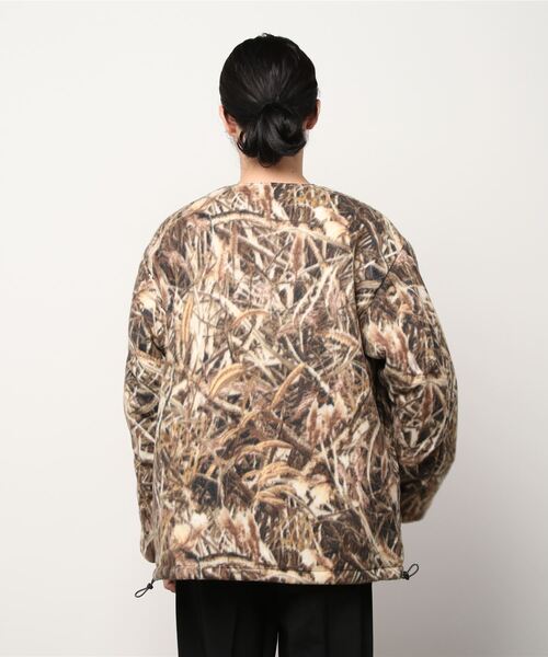 SUNNY  SPORTS（サニースポーツ）の「SUNNY SPORTS/サニースポーツ REVERSIBLE QUILT JACKET（ノーカラージャケット・メンズ・ブラウン/ベージュ・LARGE/MEDIUM）」の7枚目の写真