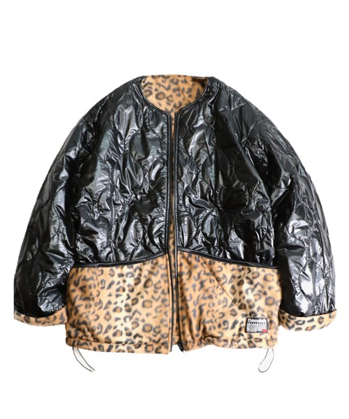 SUNNY  SPORTS（サニースポーツ）の「SUNNY SPORTS/サニースポーツ REVERSIBLE QUILT JACKET（ノーカラージャケット・メンズ・ブラウン/ベージュ・LARGE/MEDIUM）」の2枚目の写真