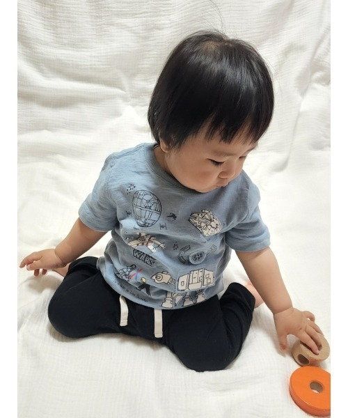 GAP（ギャップ）の「オーガニックコットン プルオンパンツ (ベビー)（その他パンツ・キッズ・ライトグレー/ブラック・3-6M/6-12M/12-18M/18-24M）」の7枚目の写真