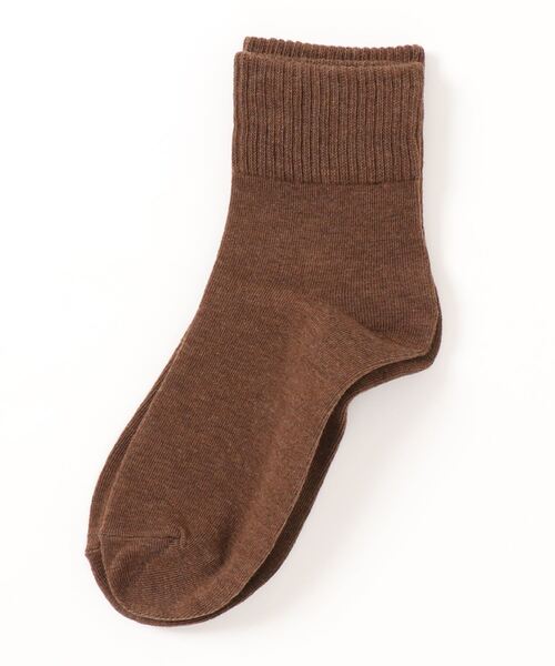 「kakko」（カッコ）の「レディース カラーリブソックス靴下（ソックス/靴下・レディース・ブラック/ホワイト/グレー/ライトブラウン/ダークブラウン/ブラウン/ピンク/イエロー/ブルー/ベージュ/ダークパープル/グリーン・FREE）」の4枚目の写真