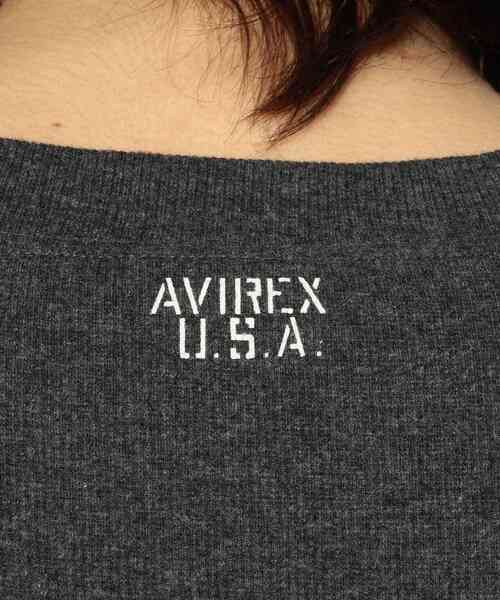 AVIREX(アヴィレックス)の「【DAILY/デイリー】長袖 ルーズフィット Tシャツ / LONG SLEEVE LOOSE FIT T-SHIRT / アヴィレックス / AVIREX(Tシャツ/カットソー・メンズ・チャコール/ブラック/グレー/ホワイト・LARGE/X-LARGE/MEDIUM)」の12枚目の写真
