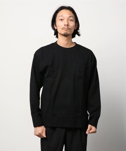AVIREX(アヴィレックス)の「【DAILY/デイリー】長袖 ルーズフィット Tシャツ / LONG SLEEVE LOOSE FIT T-SHIRT / アヴィレックス / AVIREX(Tシャツ/カットソー・メンズ・チャコール/ブラック/グレー/ホワイト・LARGE/X-LARGE/MEDIUM)」の9枚目の写真