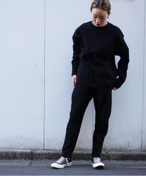 AVIREX(アヴィレックス)の「【DAILY/デイリー】長袖 ルーズフィット Tシャツ / LONG SLEEVE LOOSE FIT T-SHIRT / アヴィレックス / AVIREX(Tシャツ/カットソー・メンズ・チャコール/ブラック/グレー/ホワイト・LARGE/X-LARGE/MEDIUM)」の8枚目の写真