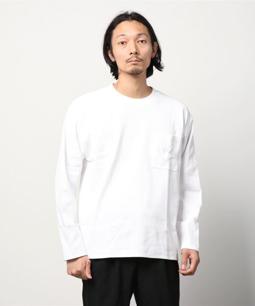 AVIREX(アヴィレックス)の「【DAILY/デイリー】長袖 ルーズフィット Tシャツ / LONG SLEEVE LOOSE FIT T-SHIRT / アヴィレックス / AVIREX(Tシャツ/カットソー・メンズ・チャコール/ブラック/グレー/ホワイト・LARGE/X-LARGE/MEDIUM)」の20枚目の写真