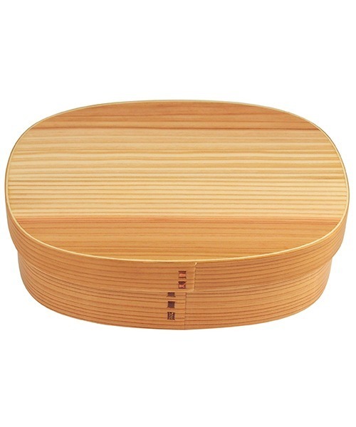 ハンズ（ハンズ）の「HANDS(ハンズ）オリジナル　天然木　わっぱ弁当箱　500mL　お弁当箱（お弁当箱・レディース・ベージュ・MEDIUM）」の2枚目の写真