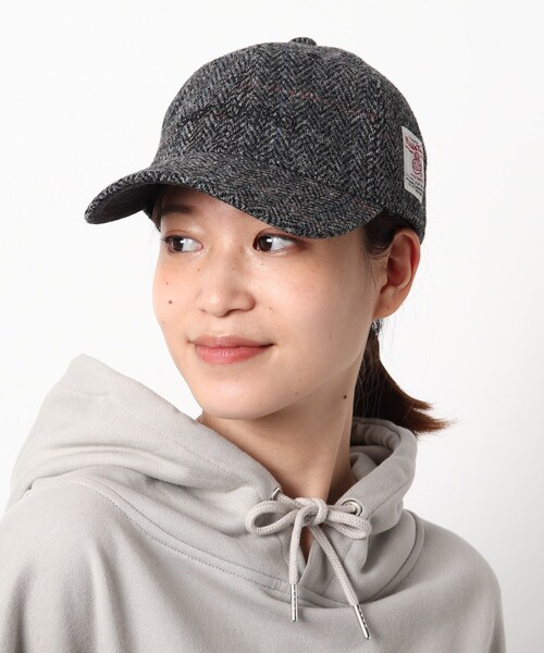 HARRIS TWEED（ハリスツイード）の「◆Harris Tweed ハリス ツィード ロゴ刺繍 ローキャップ（キャップ・レディース・グレー/ブラック/ブラウン系/ベージュ・99）」の3枚目の写真