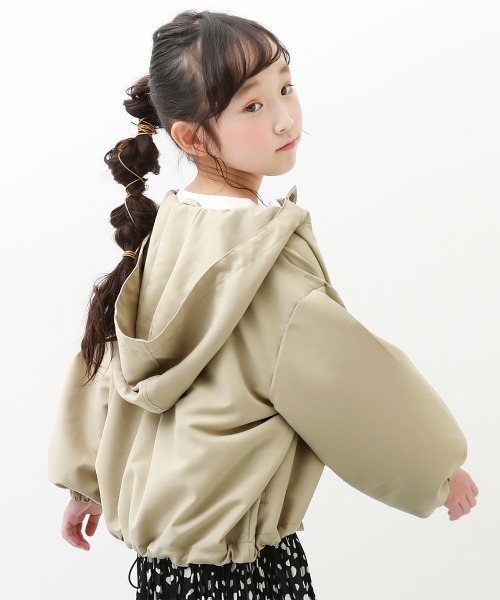 devirock（デビロック）の「バルーンシルエットマウンテンパーカー（マウンテンパーカー・キッズ・ベージュ/カーキ・110cm/100cm/120cm/130cm/140cm/150cm/160cm）」の2枚目の写真