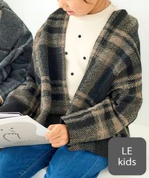 le.coeur blanc（ルクールブラン）の「KIDS イタリアンエアリーチェックガウン（その他アウター）」