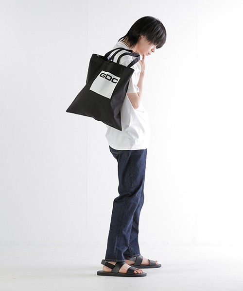 GDC（ジーディーシー）の「BOXLOGO TOTEBAG（トートバッグ・メンズ・ホワイト/ブラック・FREE）」の8枚目の写真