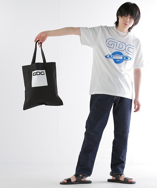 GDC（ジーディーシー）の「BOXLOGO TOTEBAG（トートバッグ・メンズ・ホワイト/ブラック・FREE）」の6枚目の写真