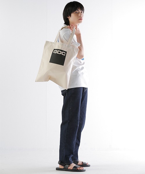GDC（ジーディーシー）の「BOXLOGO TOTEBAG（トートバッグ・メンズ・ホワイト/ブラック・FREE）」の10枚目の写真
