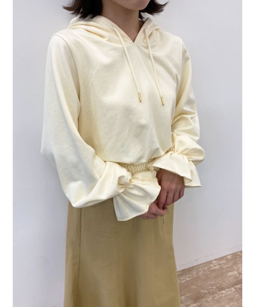 Areeam(アリーム)の「シャーリングフリルパーカー(パーカー・レディース・ピンク/ブルー/アイボリー・FREE)」の18枚目の写真