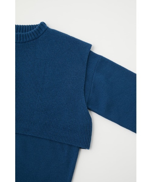 MOUSSY（マウジー）の「LAYERED RIB セーター（ニット/セーター・レディース・ライトベージュ/ブラック/ブルー・FREE）」の17枚目の写真