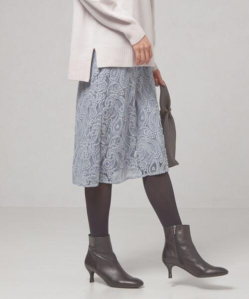 ＜closet story（クローゼットストーリー）＞起毛レース スカート