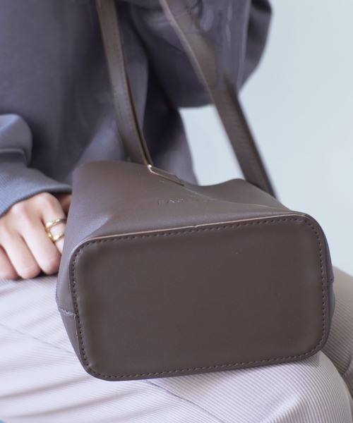 希少　別注bagjackレザー　2wayバッグ　ブラック 2way ショルダー バケット バッグ #（ショルダーバッグ）｜Port
